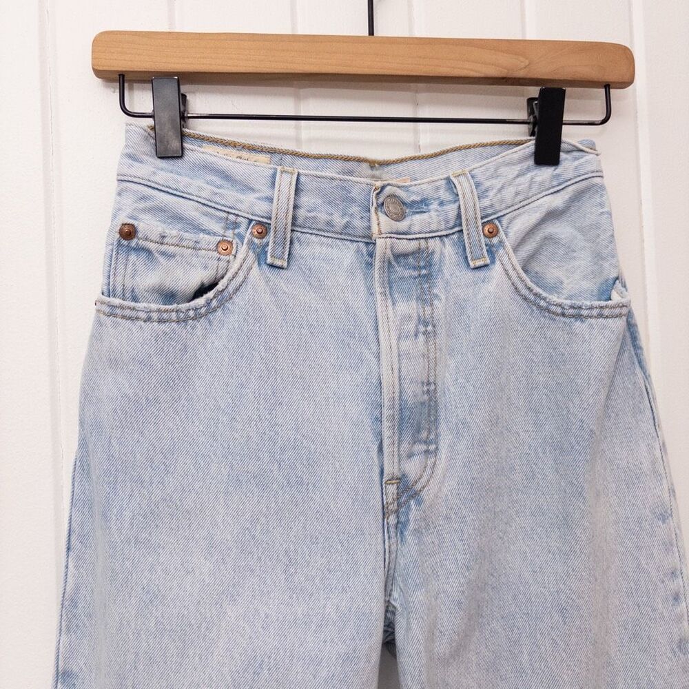 Levi's Ribcage Straight Ankle Jeans Ojai Shore Size 25 - Picture 3 of 11